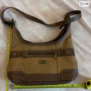 Chic Tan and Brown Hobo Bag